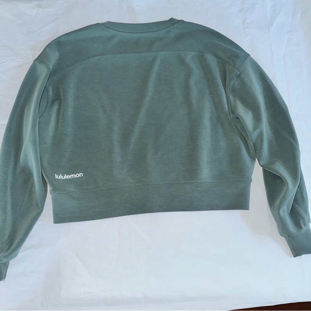Lululemon Perfectly Oversized Crew Softstreme Teal Sweatshirt